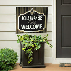 Purdue University Coroplast Yard Sign, "Fans Welcome", Collegiate, Home