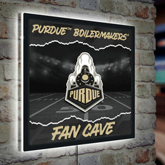 Purdue University 23"H x 23"L LED Wall Decor, Edgelite, Square, Collegiate, Home