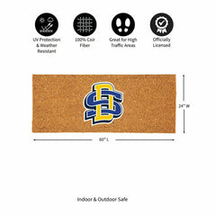 South Dakota State University Extra Large Full Color Coir Mat, 60"x24", Collegiate