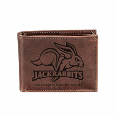 South Dakota State University, Bi-Fold Wallet, Brown, CH, 100% Genuine, Collegiate, Home