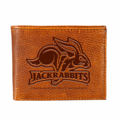 South Dakota State University, Embossed 100% Genuine Tumbled Leather P, Collegiate, Home