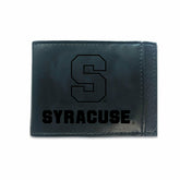 Front Pocket Wallet w/ RFID Blocking, Syracuse University, Black, Collegiate, Home