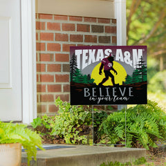 Texas A&M Yard Sign, Bigfoot, Collegiate, Home