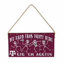 Texas A&M Halloween Wood Wall Sign, 6x11, Collegiate, Home