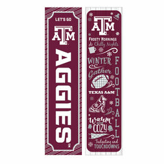 46" Double Sided Leaner, Texas A&M, Winter Seasonal, Collegiate, Home