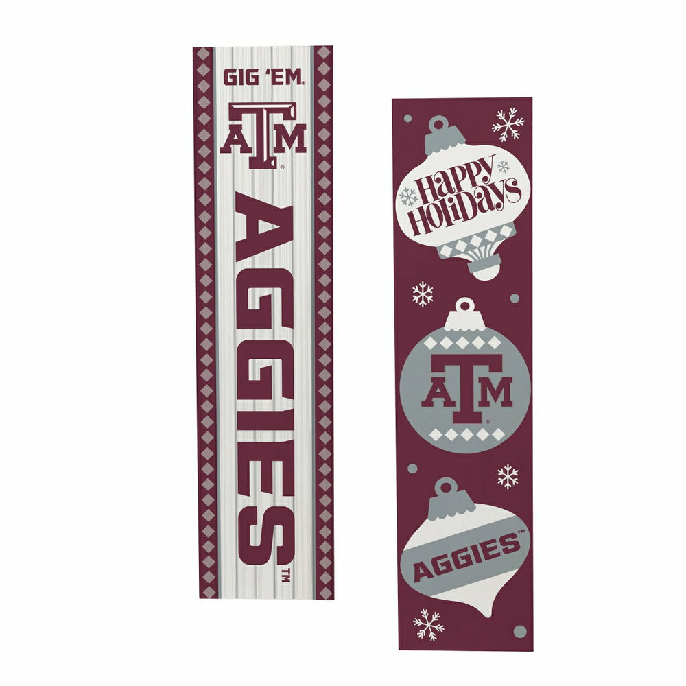 47" Double Sided Leaner, Texas A&M, Christmas, Collegiate, Home