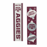 47" Double Sided Leaner, Texas A&M, Christmas, Collegiate, Home