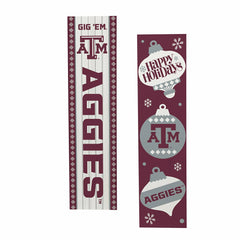 47" Double Sided Leaner, Texas A&M, Christmas, Collegiate, Home