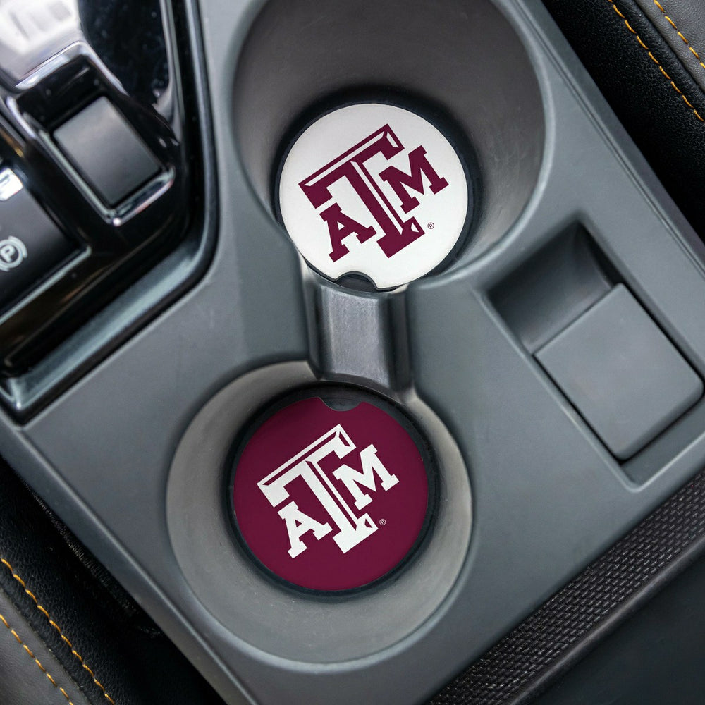 Texas A&M Car Coaster Set, 2pc, Collegiate, Home