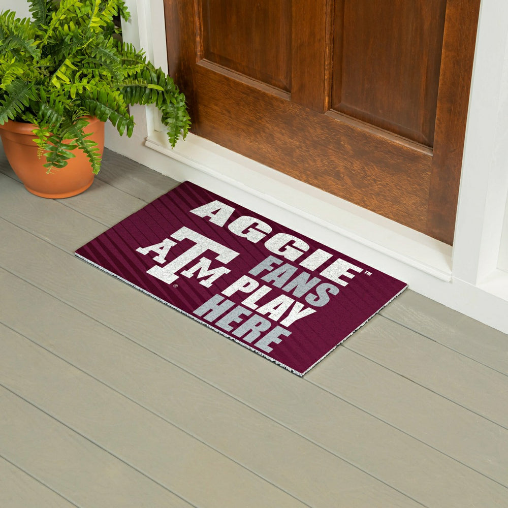Texas A&M Fan Mat, 28"x16", Collegiate