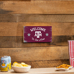 Texas A&M Wood Wall Sign, 6x11, Collegiate, Home