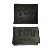 Texas Christian University, Bi-Fold and Tri-Fold Wallet Gift Set, Blac, Collegiate, Home