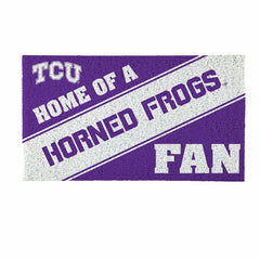 Texas Christian University, PVC Mat COLOR, Home of a Fan, Collegiate