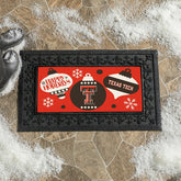 Texas Tech University Holiday Flocked Coir Sassafras Switch Mat, 22"x1, Collegiate