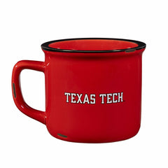 Texas Tech University Ceramic Camp Cup with Enamel Finish, 14oz, Collegiate, Home