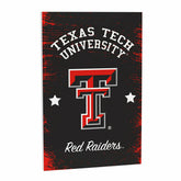 Texas Tech University Wood Wall Sign, 16x24, Collegiate, Home
