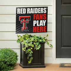 Texas Tech University Coroplast Yard Sign "Fans Play Here", Collegiate, Home