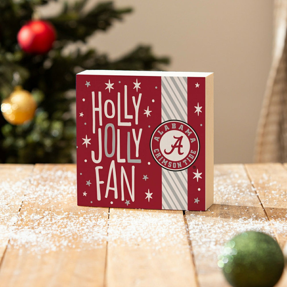University of Alabama Block, Holiday, 6x6, Collegiate, Home