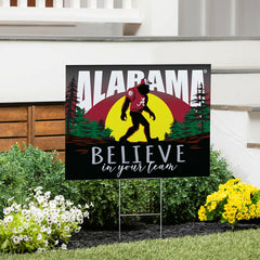 University of Alabama Yard Sign, Bigfoot, Collegiate, Home