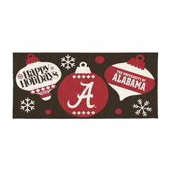 University of Alabama Holiday Flocked Coir Sassafras Switch Mat, 22"x1, Collegiate