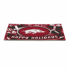 University of Arkansas Holiday PVC Mat, 28"x16", Collegiate