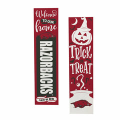 47" Double Sided Leaner, University of Arkansas, Halloween, Collegiate, Home