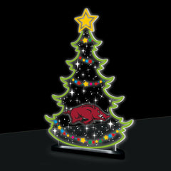 University of Arkansas College Holiday Tree Desklite LED Decor, Collegiate, Home
