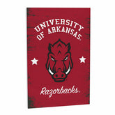 University of Arkansas Wood Wall Sign, 16x24, Collegiate, Home