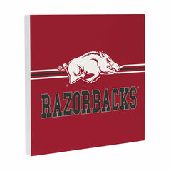 University of Arkansas Wood Wall Sign, 12x12, Collegiate, Home