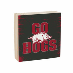 University of Arkansas Plock, Down Home Fans, 6x6, Collegiate, Home