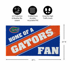 University of Florida, PVC Mat COLOR, Home of a Fan, Collegiate