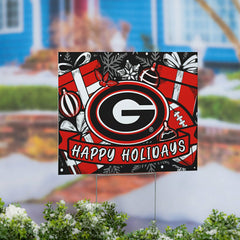 University of Georgia Yard Sign, Holiday, Collegiate, Home