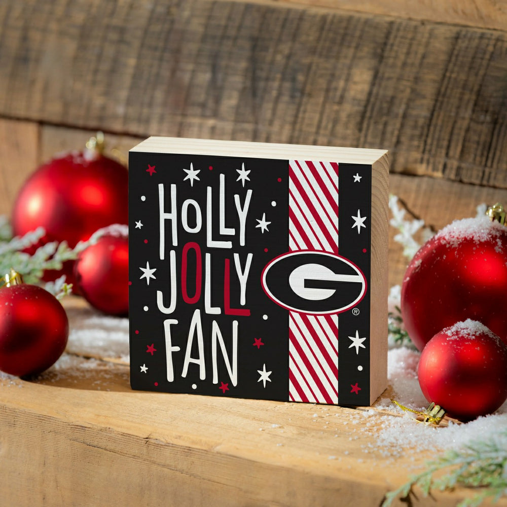 University of Georgia Block, Holiday, 6x6, Collegiate, Home