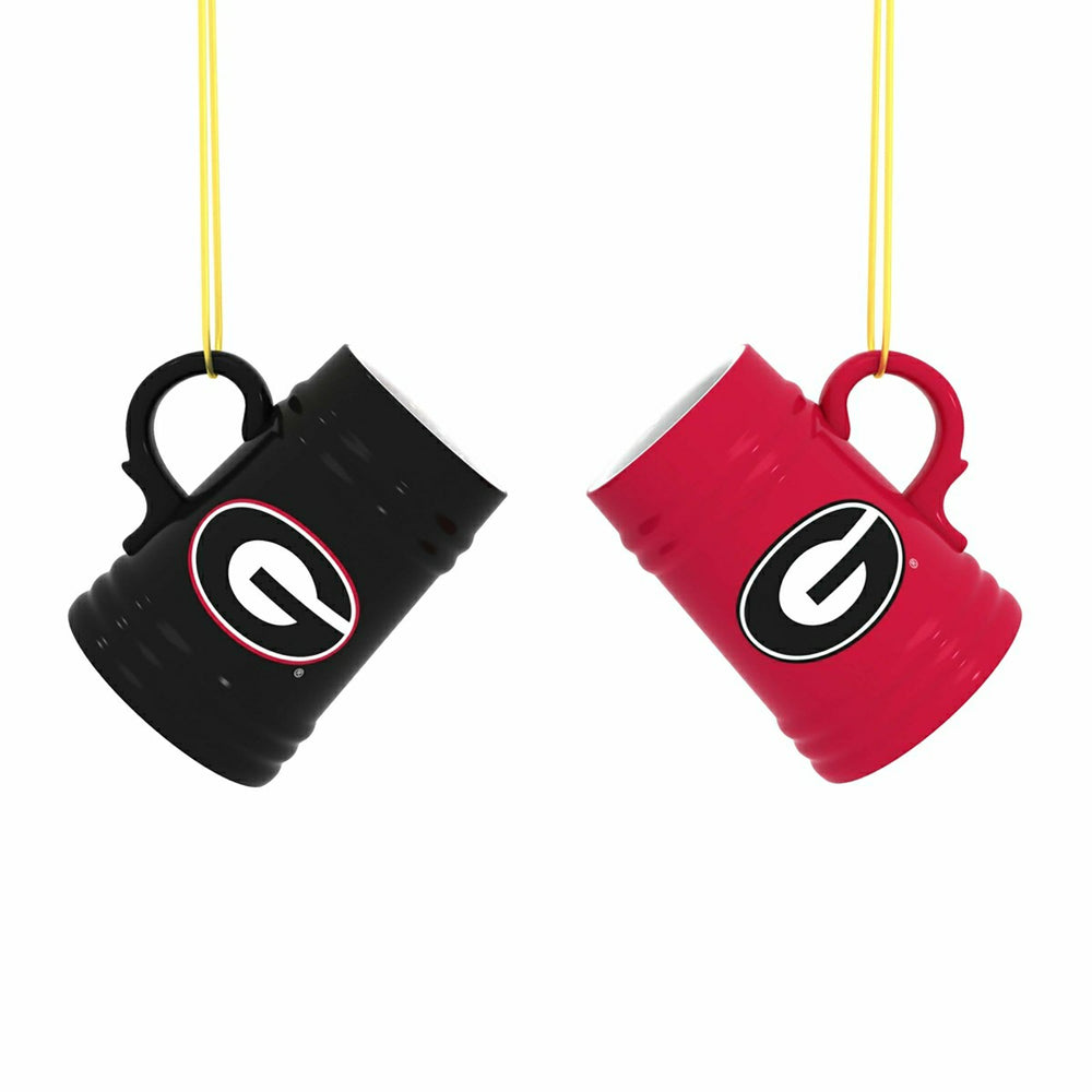 University of Georgia Ceramic Mini Stein, 3oz, set of 2, Collegiate, Home