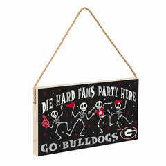 University of Georgia Halloween Wood Wall Sign, 6x11, Collegiate, Home