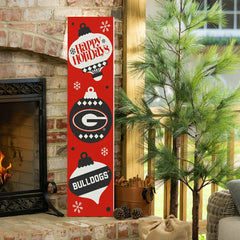 47" Double Sided Leaner, University of Georgia, Christmas, Collegiate, Home