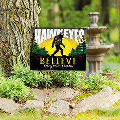 University of Iowa Yard Sign, Bigfoot, Collegiate, Home