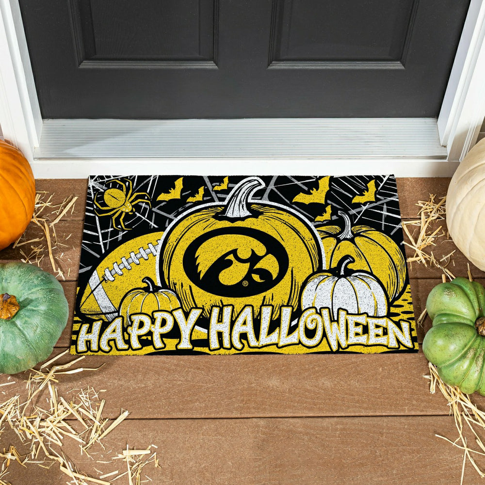 University of Iowa Halloween PVC Mat, 28"x16", Collegiate