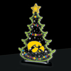 University of Iowa College Holiday Tree Desklite LED Decor, Collegiate, Home