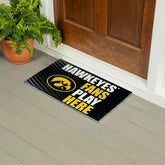 University of Iowa Fan Mat, 28"x16", Collegiate