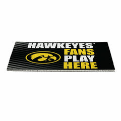 University of Iowa Fan Mat, 28"x16", Collegiate