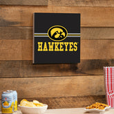 University of Iowa Wood Wall Sign, 12x12, Collegiate, Home