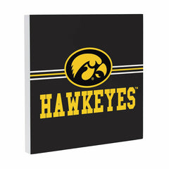 University of Iowa Wood Wall Sign, 12x12, Collegiate, Home