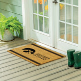 University of Iowa Large One Color Coir Mat, 36"x24", Collegiate