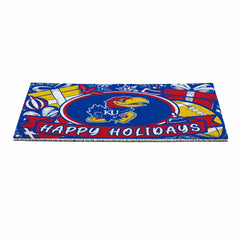University of Kansas Holiday PVC Mat, 28"x16", Collegiate