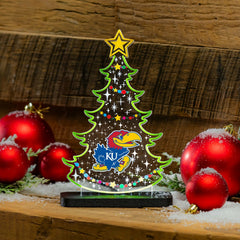 University of Kansas College Holiday Tree Desklite LED Decor, Collegiate, Home