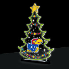 University of Kansas College Holiday Tree Desklite LED Decor, Collegiate, Home