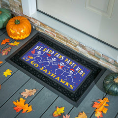 University of Kansas Flocked Coir Halloween Sassafras Switch Mat, 22"x, Collegiate