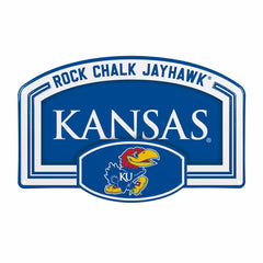 University of Kansas USA Embossed Steel Wall Sign, 11" x 17", Collegiate, Home