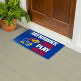University of Kansas Fan Mat, 28"x16", Collegiate